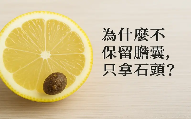 為什麼保留膽囊，只拿石頭800-500