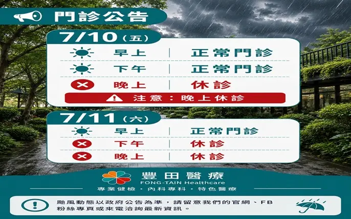 巴威颱風門診公告686